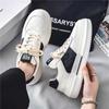 Men's Trendy Versatile Sports and Casual Leather Shoes Men's Thick Sole Heightening Small White Shoes 2024