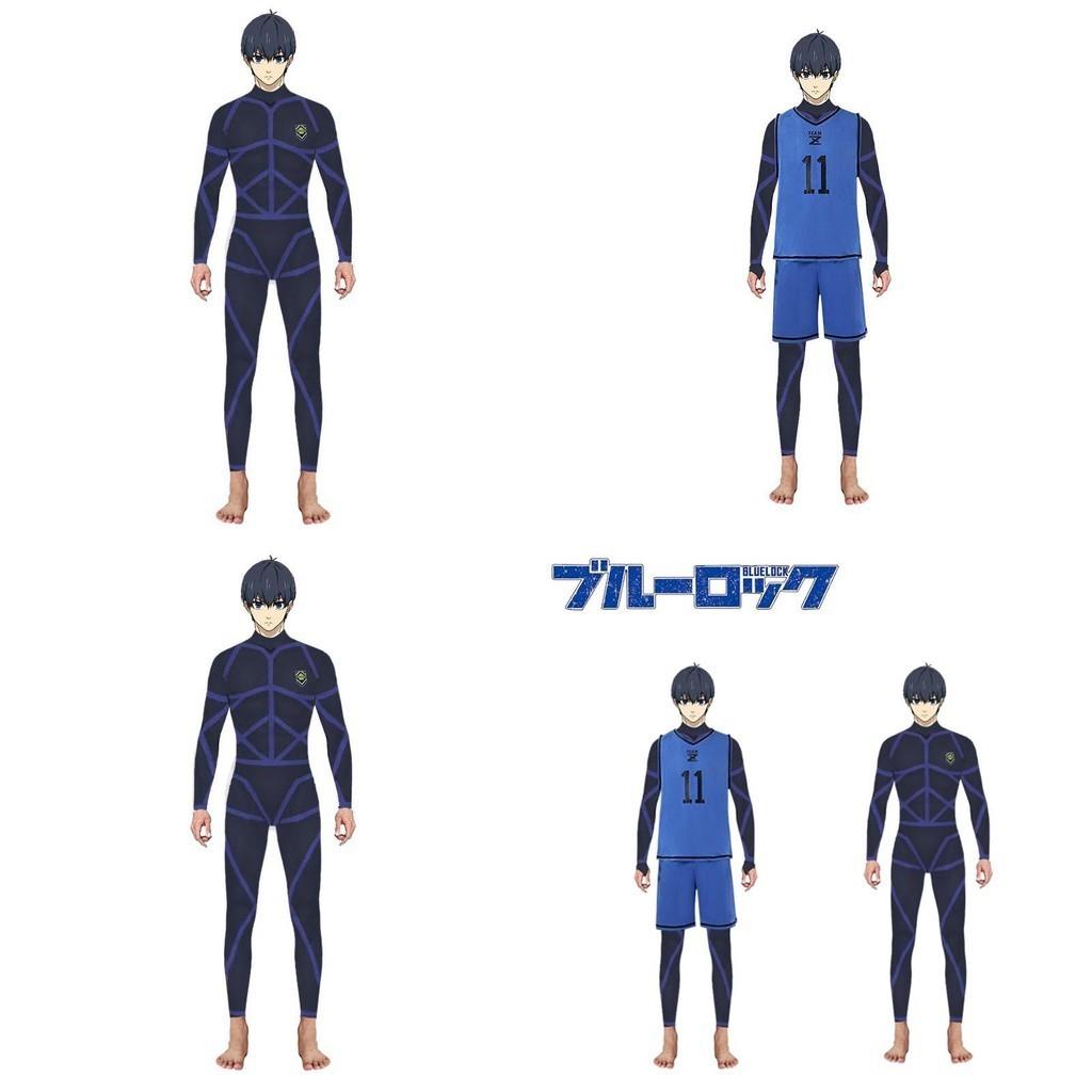 Stylish Isagi Yoichi Training Uniform Blue Lock Jumpsuit Costume For Cospaly