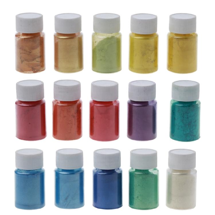 Feiner Glitzer-Glimmer-Pulver-Pigmentpulver für Seife, Farbe, Harz, Basteln 50 Farben