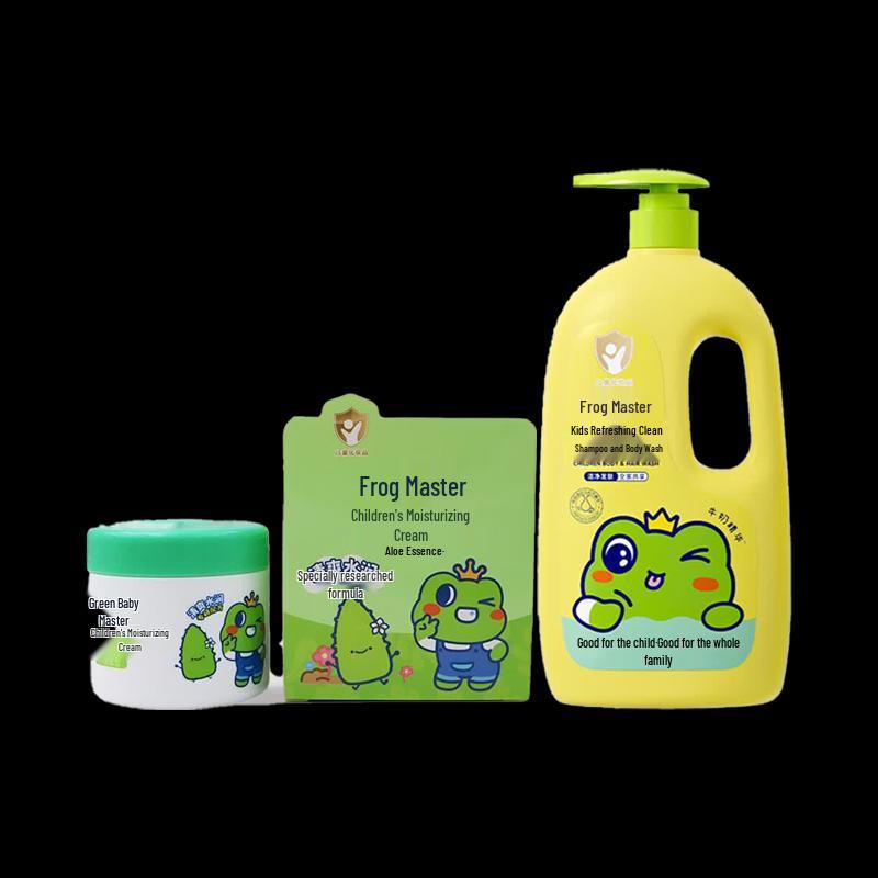 Frog Prince Kids Milk Shower Gel & Aloe Cream Set