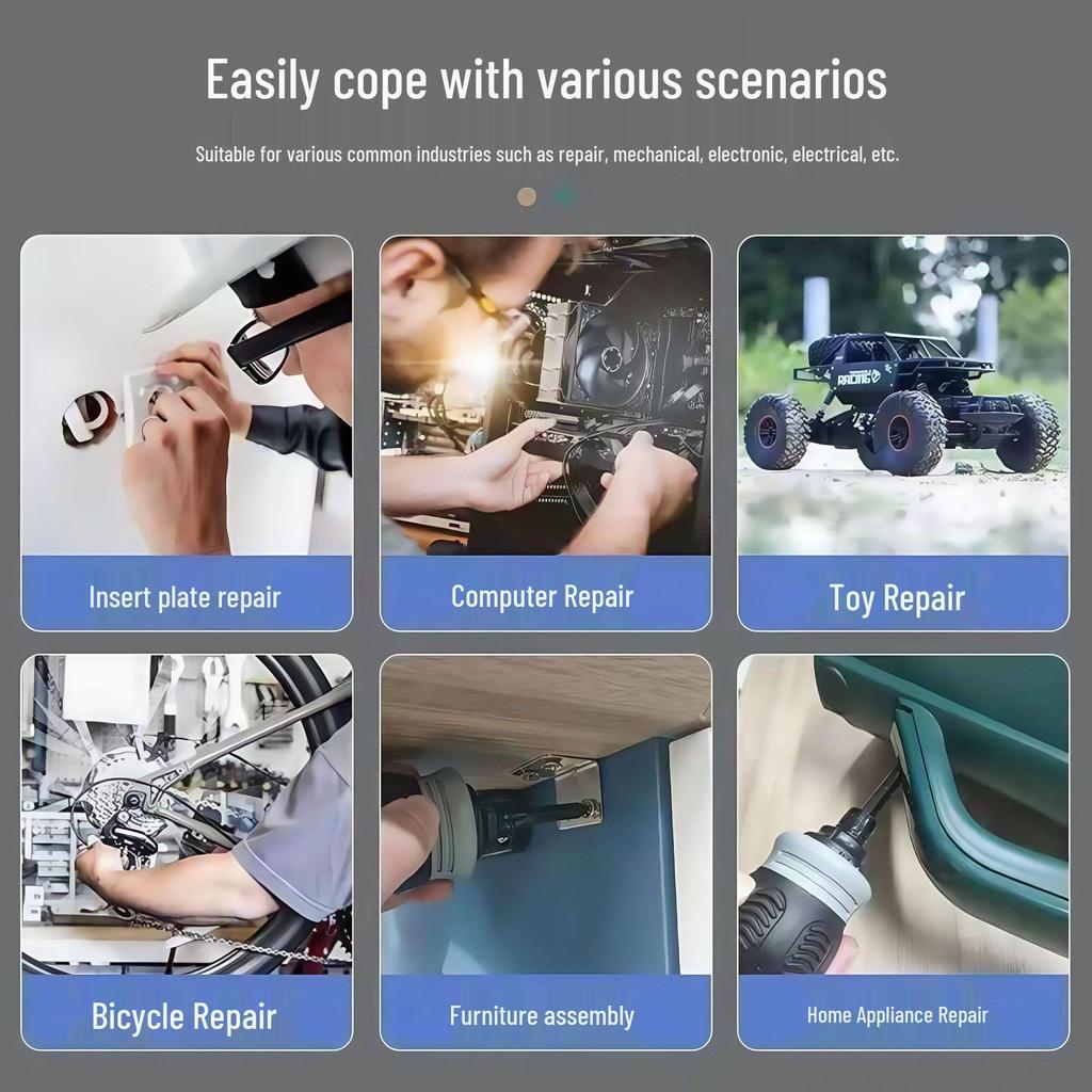 Semi-Automatic Telescopic Ratchet Screwdriver - Versatile and Labor-Saving Tool for Household Use