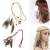 Feathers Headpiece Indian Headpiece Native American Headdress Boho Feathers Headbands Hippie Jewelry Boho Headpiece