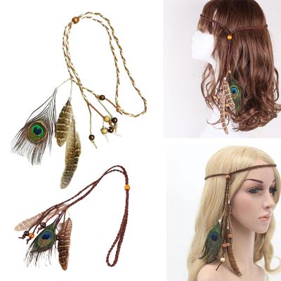 Veren Hoofddeksel Indiaas Hoofddeksel Native American Hoofddeksel Boho Veren Hoofdbanden Hippie Sieraden Boho Hoofddeksel