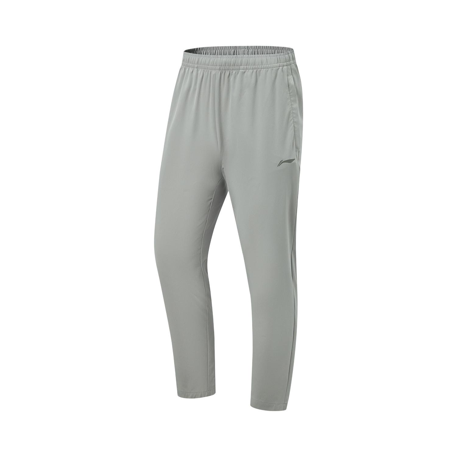 

Li Ning Fitness Series Moisture Wicking Quick Dry Logo Elastic + Drawstring Sports Casual Pants Men bottoms AYKW297-1 2XL