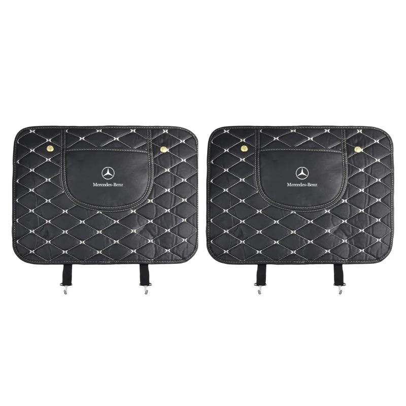 AABII1 Car Anti-Kick Mats Auto Seat Back Protector Cover Stickers For Mercedes Benz W212 W211 W213 W203 W205 W204 A C E B R Class
