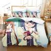 Aho Girl Bedding Set Single Twin Full Queen King Size Bed Set Adult Kid Bedroom Duvet Cover Sets 3D Print Anime Bed Sheet
