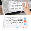 5.0in Electronic Digital Magnifier Portable Reading Aid 4X‑32X Zoom 17 Color Mode Folding Handle for Low