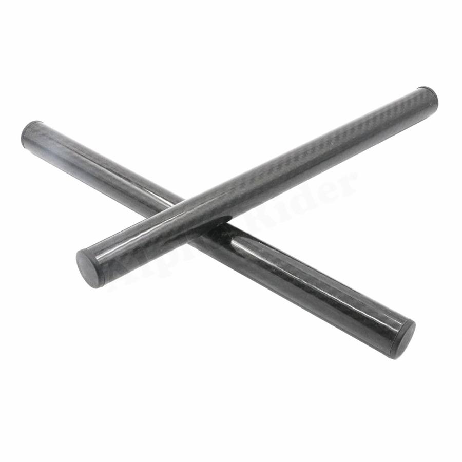 Motorcycle Pair Glossy Carbon Fiber Clip On Handlebar 22mm Handle Bar Grips Tube