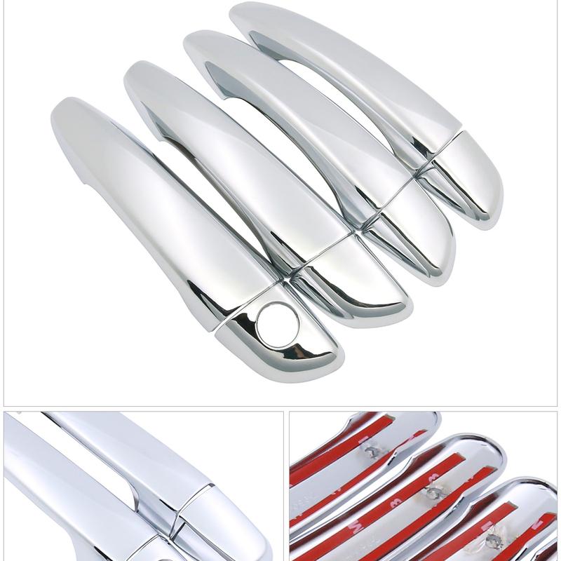 For Citroen C4 Picasso SpaceTourer MK2 2014~ Chrome Door Handle Cover Car Accessories Stickers Trim Set 2015 2016 2017 2018