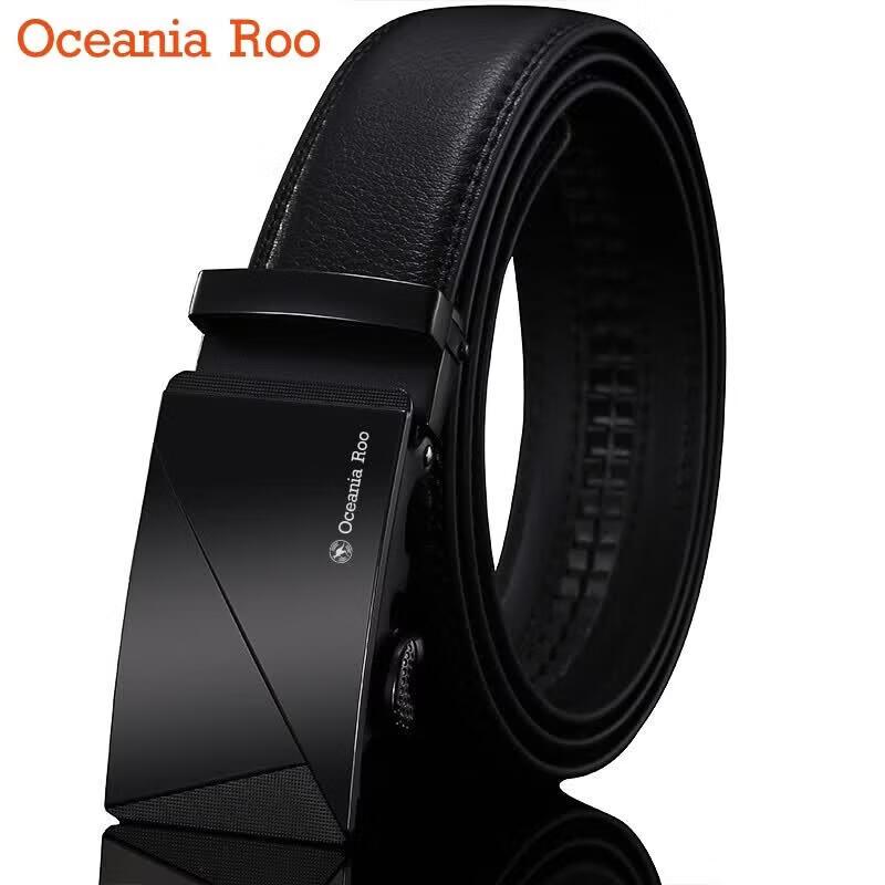 OCEANIA ROO Automatic Buckle Casual Leather Belt