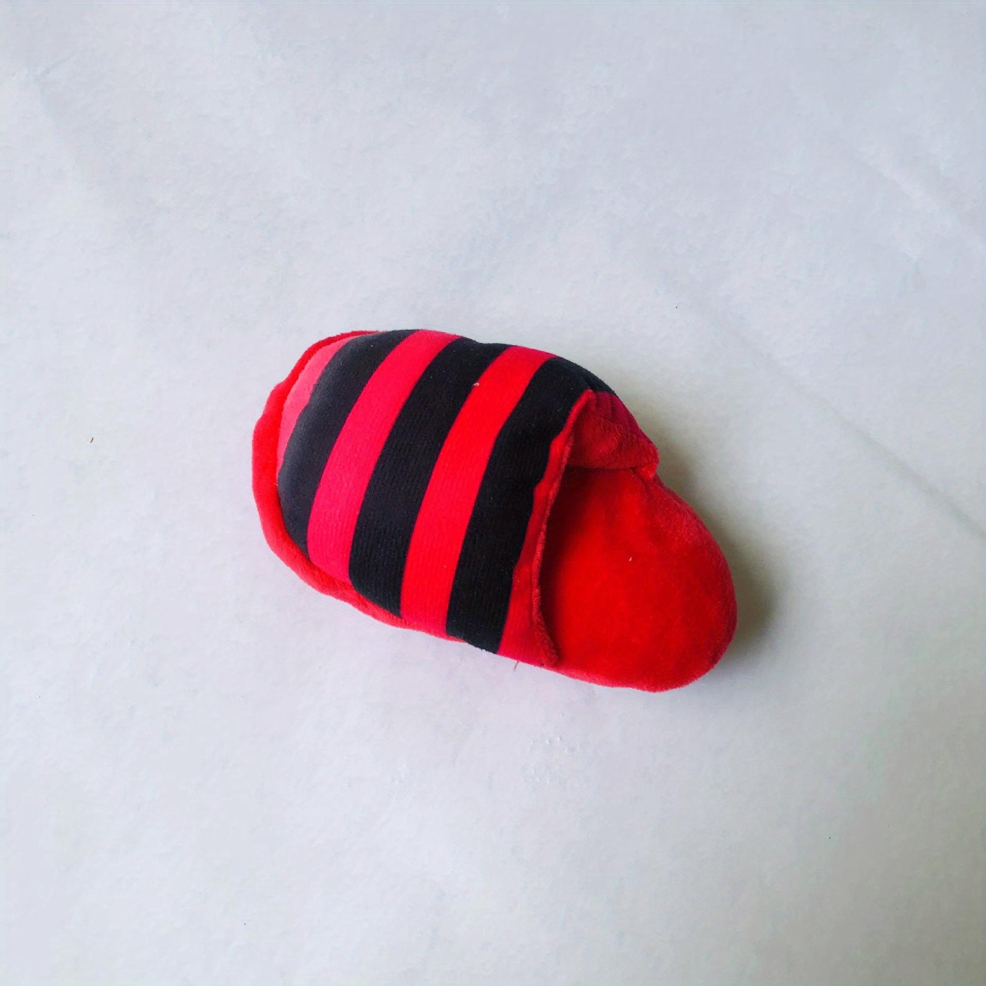 Cartoon Animal Design Slipper Shape Squeaky Plush Dog Toy Dog Durable Chew Toy For Dog And Cat Interactive Supply