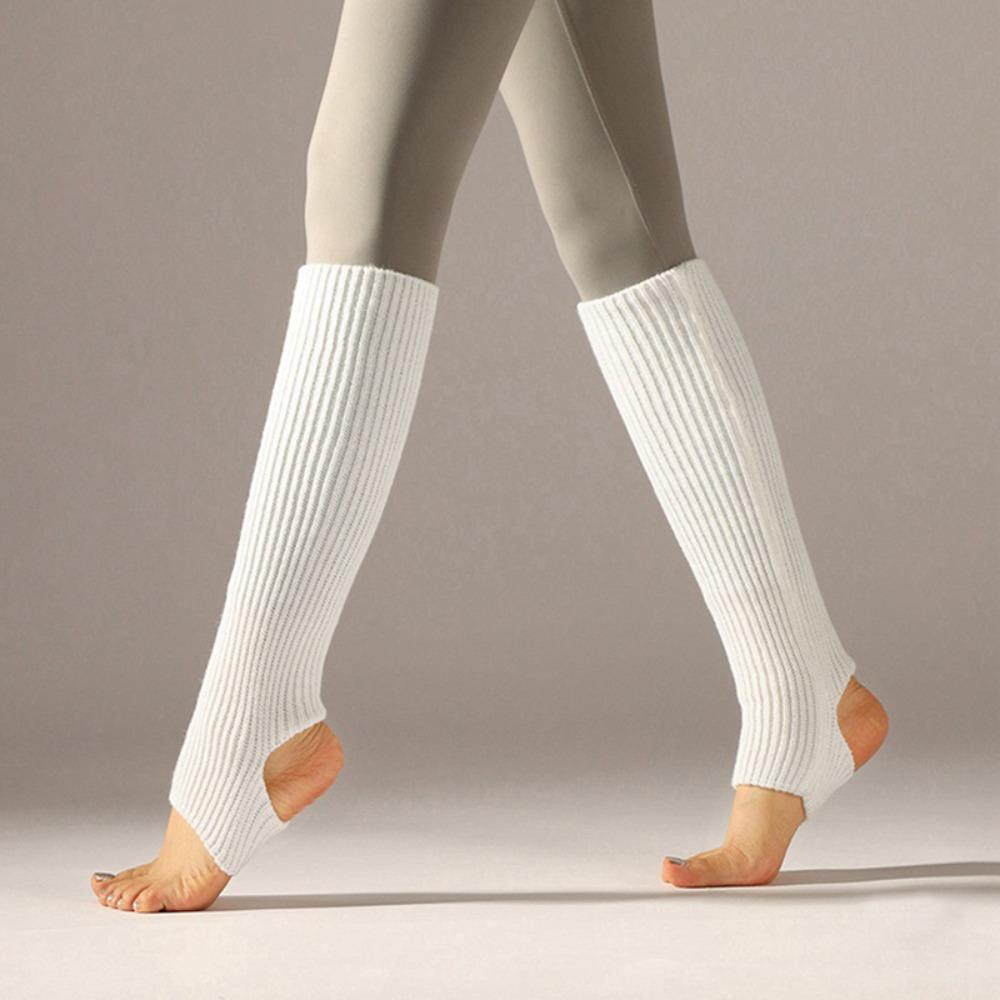Long Section Ballet Leg Warmers Foot Covers Ballet Knitted Socks Latin Socks  Gym Fitness