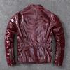 Pure-headed Horse Leather Genuine Leather Jacket Men's Stand-up Collar Slim Fit Short