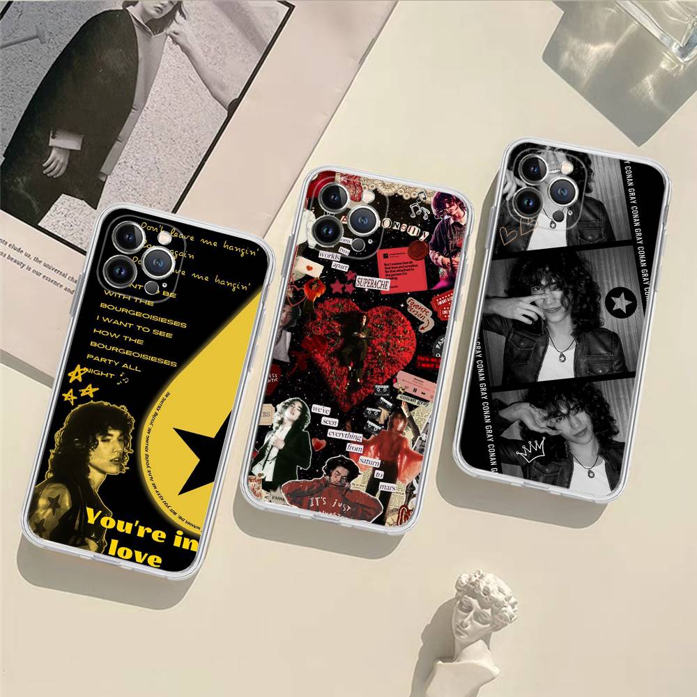 Singer Conan Gray For IPhone 11 12 13 14 15 16 17 Pro Max Plus Air Transparent Clear Shockproof Case