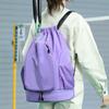 2 Rackets Tennis Racket Backpack Large Capacity with Shoes Pocket Gym Pack Adjustable Strap Drawstring Closure