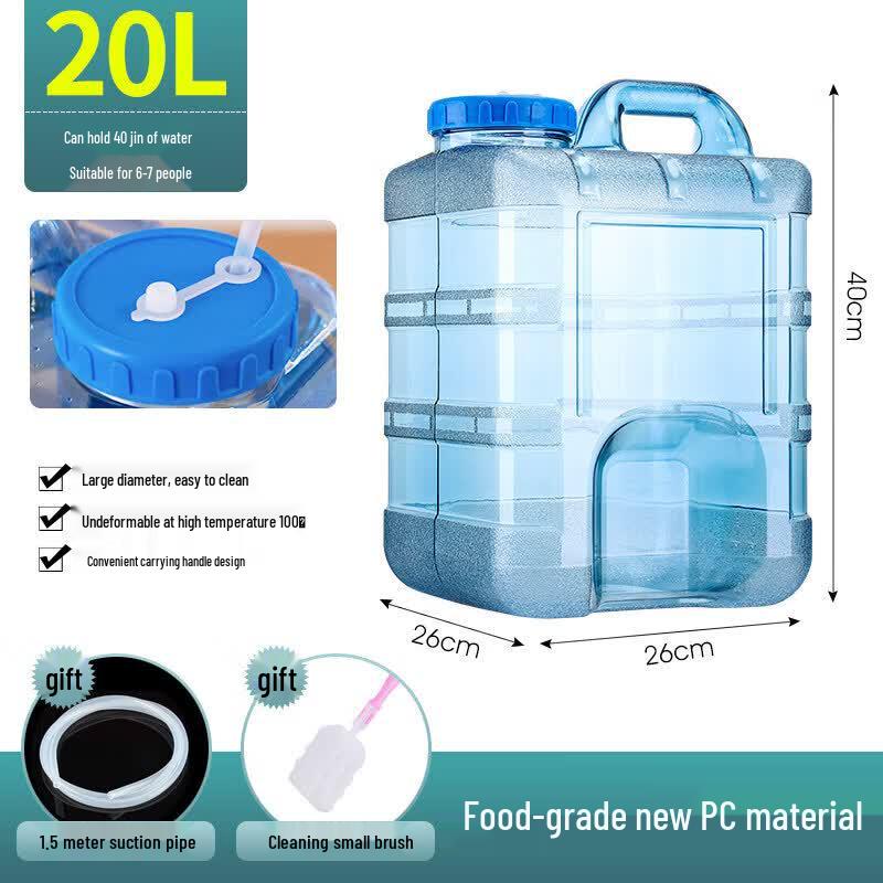 ZISIZ Portable Plastic Water Storage Bucket