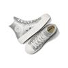 Converse All Star Lift Pohodlné Všestranné Odolné Tlumící Nárazy Lehké Plátěné Boty s Vysokým Svrškem Dámské Tenisky Stříbrné A07949C