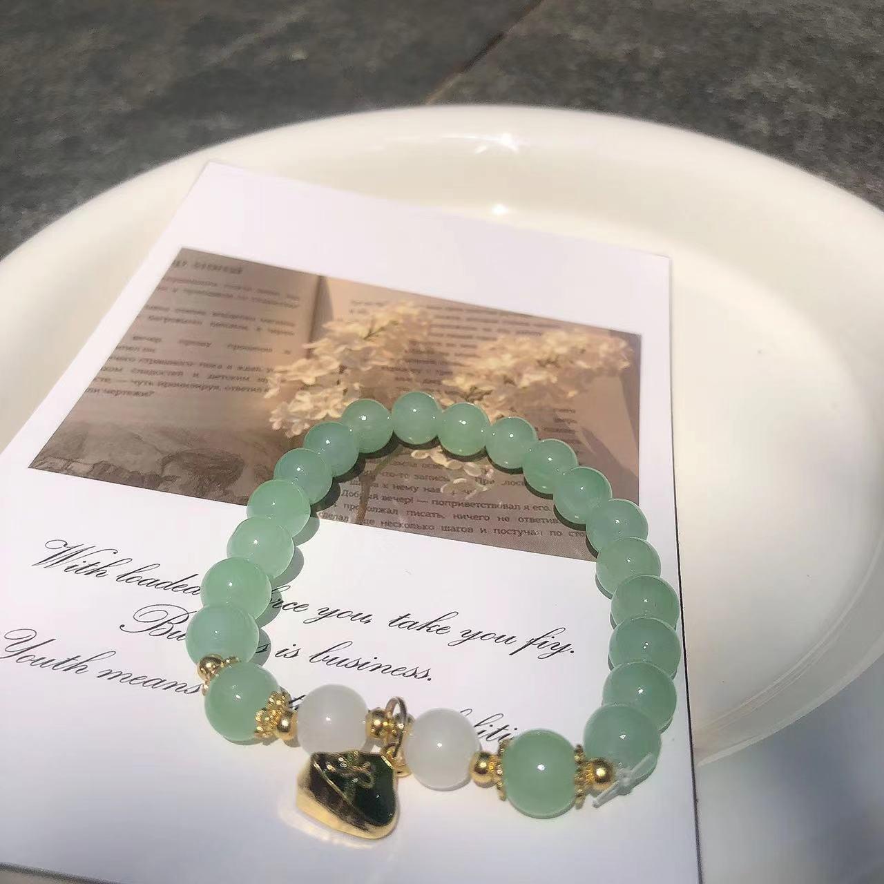 

Высококачественный изысканный браслет из кристалла солнечного камня с дизайном золотого песка для женщин