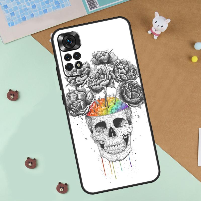 Anatomy Brain Case For Xiaomi Redmi Note 13 12 11 9 10 14 Pro 10S 11S 12S Cover For Redmi 13C 10C 12C 14C