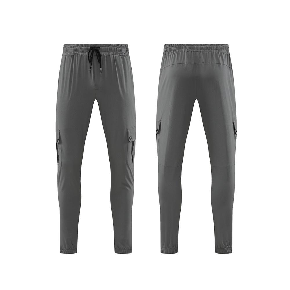 

Мужские летние быстросохнущие эластичные спортивные брюки, свободного кроя, тянущиеся в четырех направлениях, манжеты на щиколотках, повседневная одежда для фитнеса XL