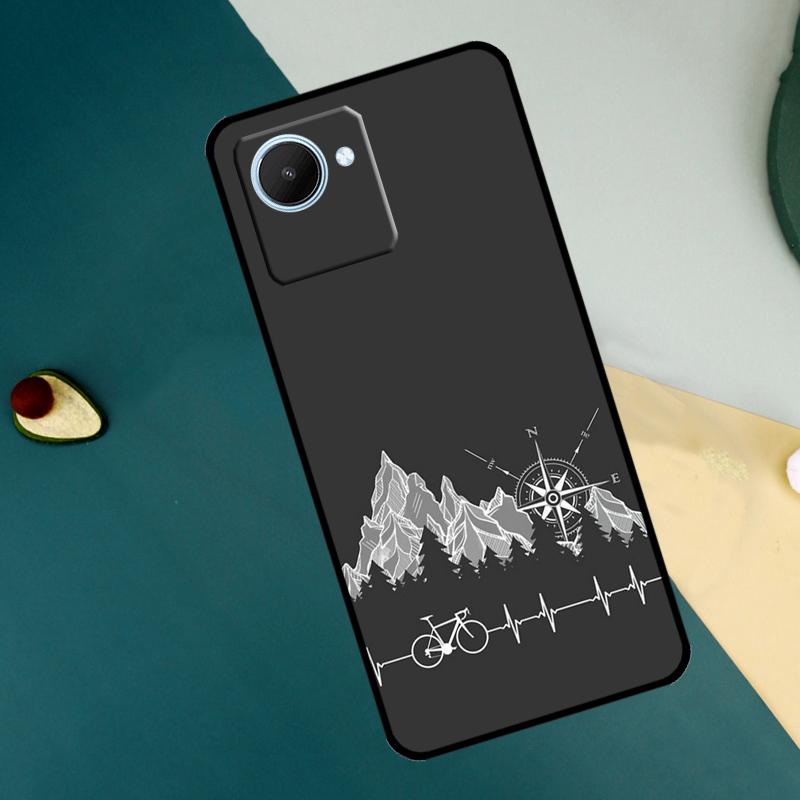 Mountain Bike Cycling For Realme C63 C61 C71 C55 C67 C51 C75 C65 C53 10 11 12 13 14 Pro Plus GT6 GT7 15 Pro Case
