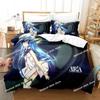Anime Aria the Scarlet Ammo Hidan no Aria Bedding Set Printed single Comforter Quilt Bed Cover Duvet Cover Pillow Case 3 Pieces