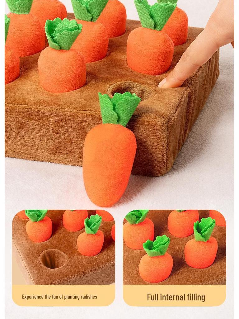 Baby Pull Radish Toy: Early Learning & Motor Skills Training for 0-2 Years, Chewable for Infants 6+ Months