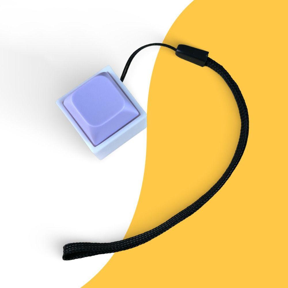 Keyboard Switche Mechanical Switch Keychain ABS Keyboard Key Cap Pendant  Boring Vent