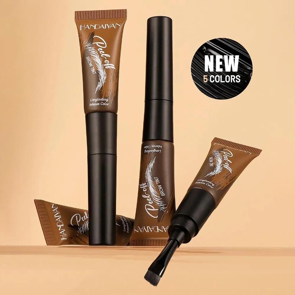 HANDAIYAN waterproof, resistant eyebrow paint with an exfoliating effect, complete with a brush.