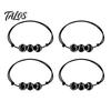 Durable Braided Rope Accessory 4 Pcs Sports Balls Bracelets, Adjustable String Bracelet, Unisex Athletic Wristband Handmade Woven Cord Team