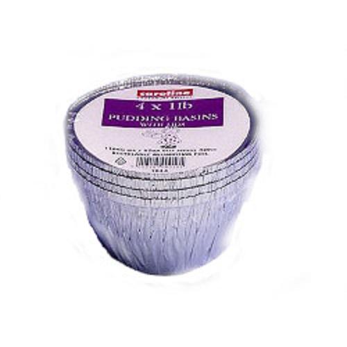 Caroline Folienpuddingbecken mit Deckel (Packung mit 4)