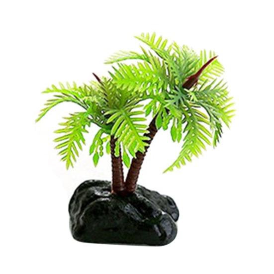 Plastic Simulation Water Plants Small Coconut Tree Fish Tank Aquariums Landscape