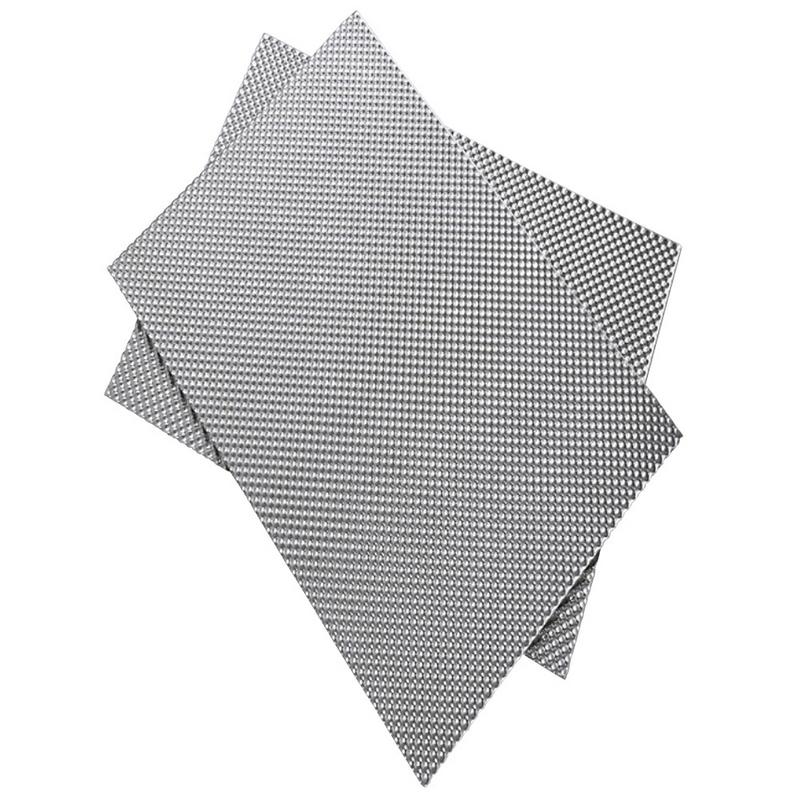 500MM DIY Embossed Aluminum Heat Shield Heat Shield Firewal Floor Pan Fuel Tank Silver Turbo Manifold Exhausts