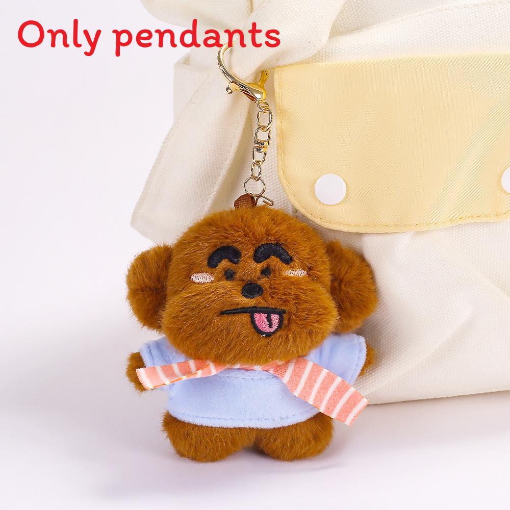 Soft Plush Crayon Dog Keychain With Clothing For Kids And Gift Giving