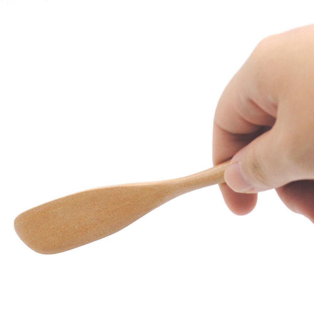5Pcs Wooden Cheese Knife Butter Spreader Jam Knife Wood Spatula