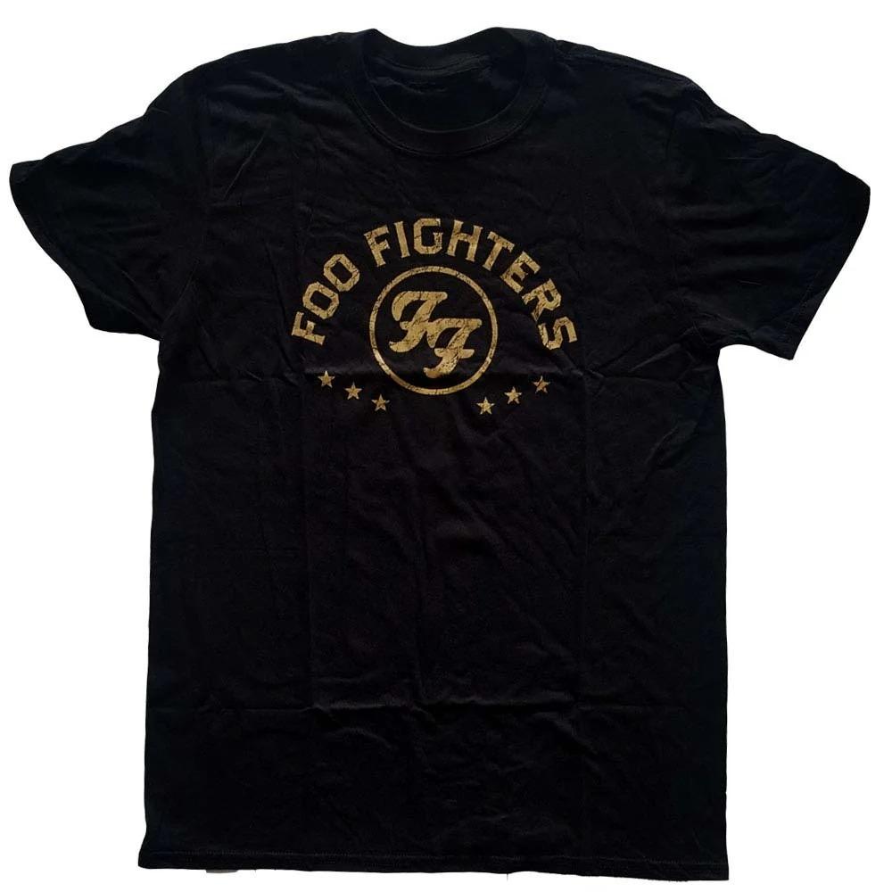 Foo Fighters Arched Stars Slim Fit T-shirt High-end Luxury Is for Both Men and Women Top Y2k 2026 Summer M
