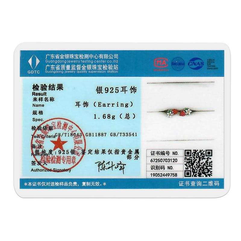 925 Silver White Heart Zircon Earring Pink Heart Wings for Women's Earrings Anniversary Jewelry Delicate Fine Gift