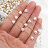 2meters 1meter Love Heart Chain Stainless Steel ABS Pearl Beads Chains for Necklace Bracelet Jewelry Making DIY Wholesale
