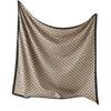 Rhombus Plaid Scarf Twill Silk Large Square Scarf Travel Sunscreen Shawl Decorative Headscarf 91cm Letter Silk Scarf New