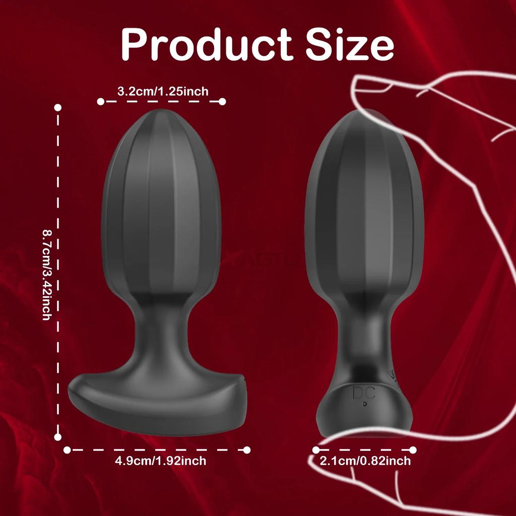 APP Control Vibrating Butt Plug for Men Women Wireless Bluetooth Anal Vibrator Prostate Massager Ass Sex Toys for Adults Male