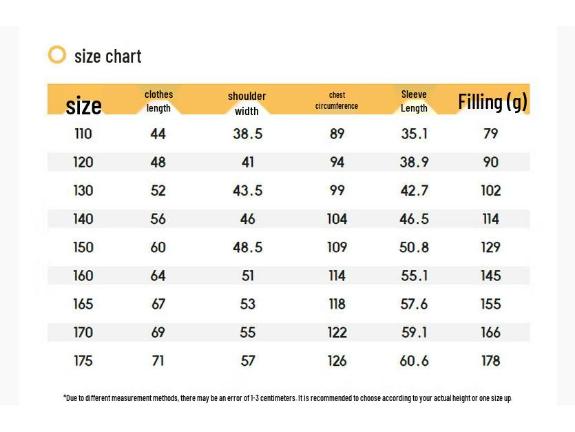 Balabala Kids' Unisex Duck Down Puffer Jacket