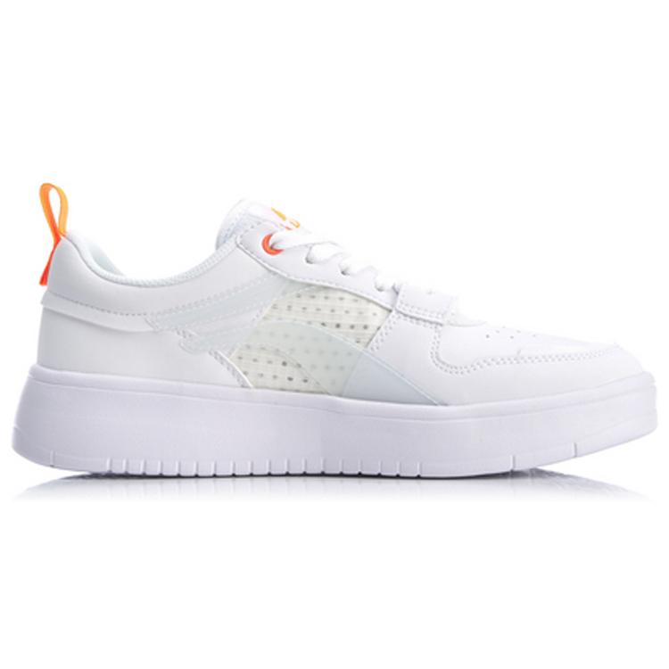 New LiNing Wave Superwave Lite Lightweight And Breathable Low Top Skateboard Shoes Men's Standard White AGCQ063-2