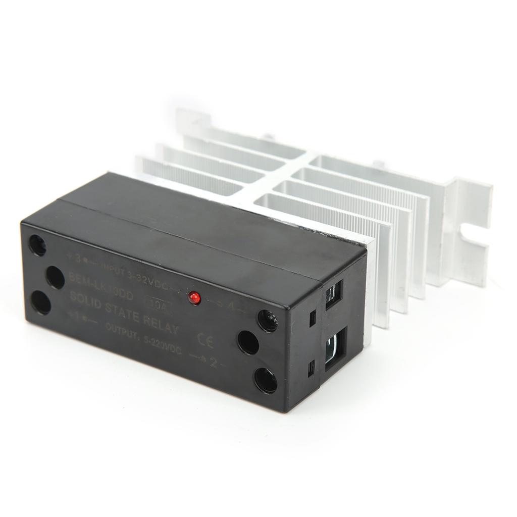 BERM DC To DC Solid State Relay Flame Retardant Housing 3‑32V Input 5‑220V Output Relay Module