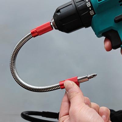 Sechskantschaft Metall Flex Universal Verlängerung Bithalter Sechskantschraubendreher Bitanschluss Verlängerungsstange für Handbohrmaschine