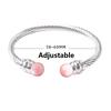 Hot Titanium Steel Cable Cuff Bracelet Zircon Fashion Bangle Jewelry Fine Wristband Accessories Hand Ornament