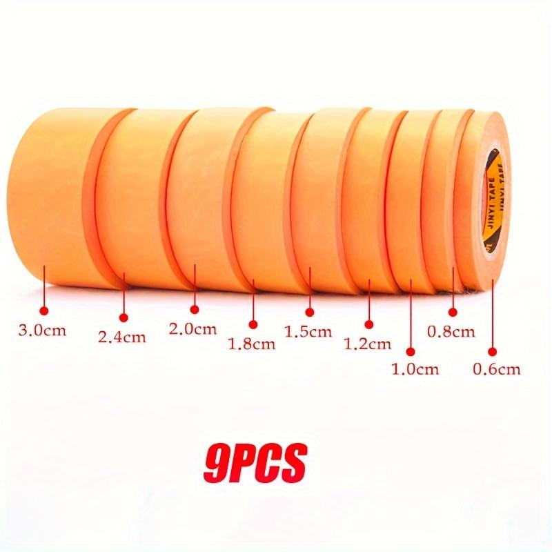 9pcs Paint Test For Masking Tape High-Quality Adhesive Model Tape Handmade DIY Handicraft Photo Frame Painting Tape