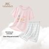 YEEHOO Girls' Modal Short Sleeve Pajama Set