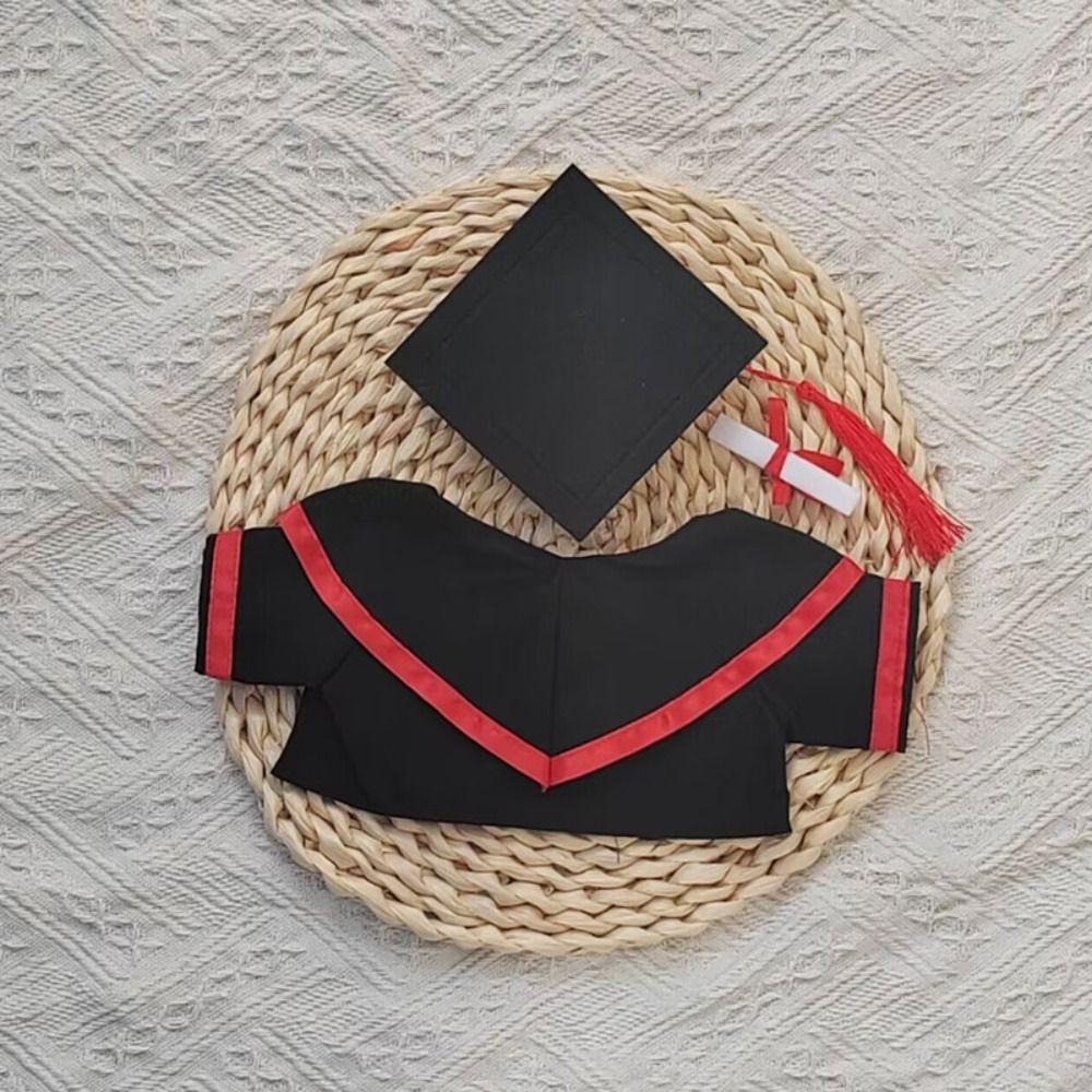 Plush Bear Doll Graduation Clothes Dress Up Plush Dolls Outfits Graduation Bear Clothes  Girls Gift