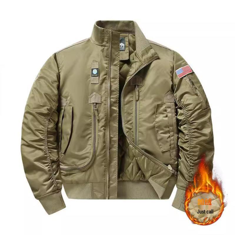 Autumn Winter MA1 Air Force Cotton-Padded Casual Pilot Jacket