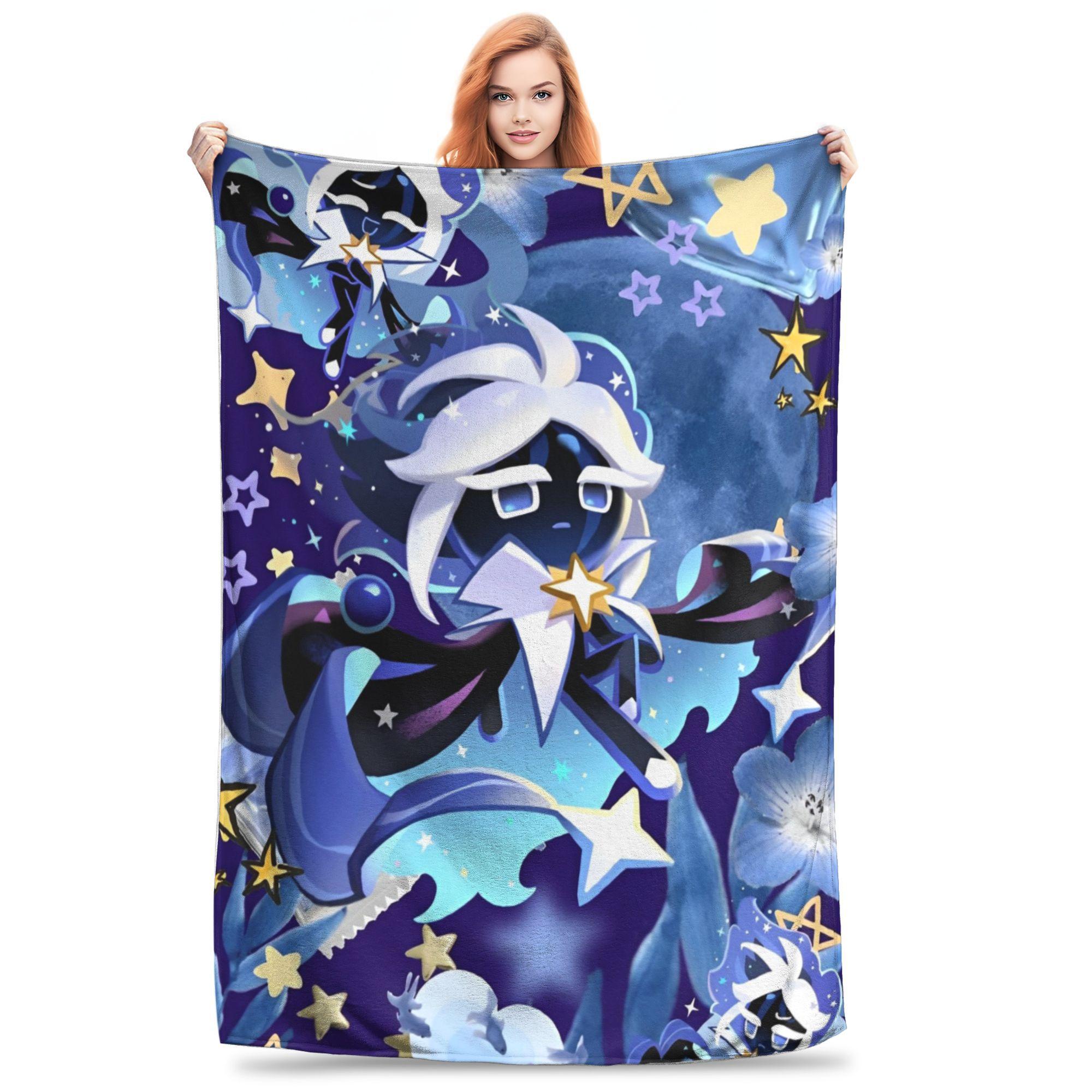 

Shadow Milk Cookie Run Kingdom Blankets Flannel All Season Breathable Warm Throw Blankets for Bedding Bedroom Plush Thin Quilt 75x100cm (30x40inch)